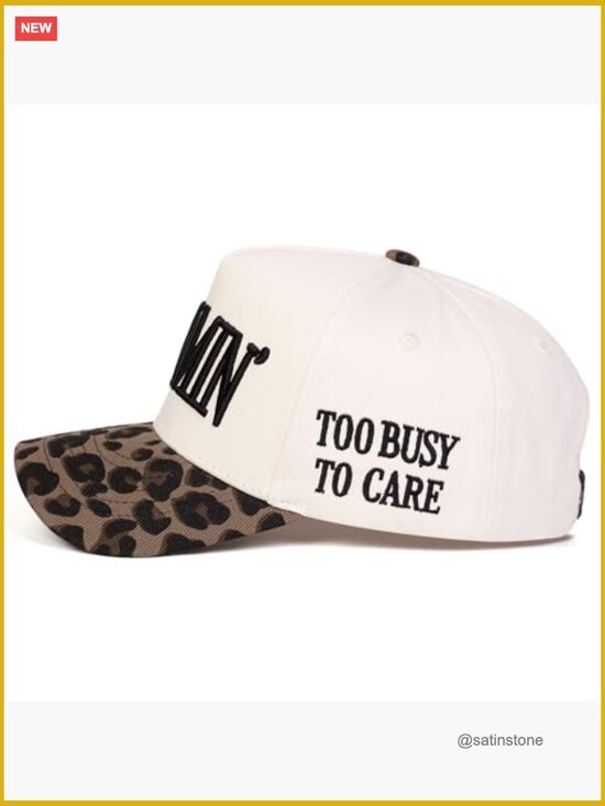Trucker Hat with Mommin Embroidery Adult Adjustable Cotton Baseball Cap